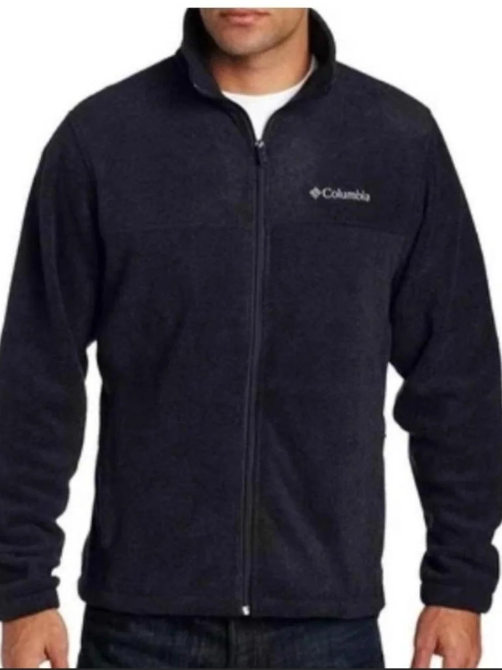 Columbia Men's Full-Zip Fleece Jacket - Black Large